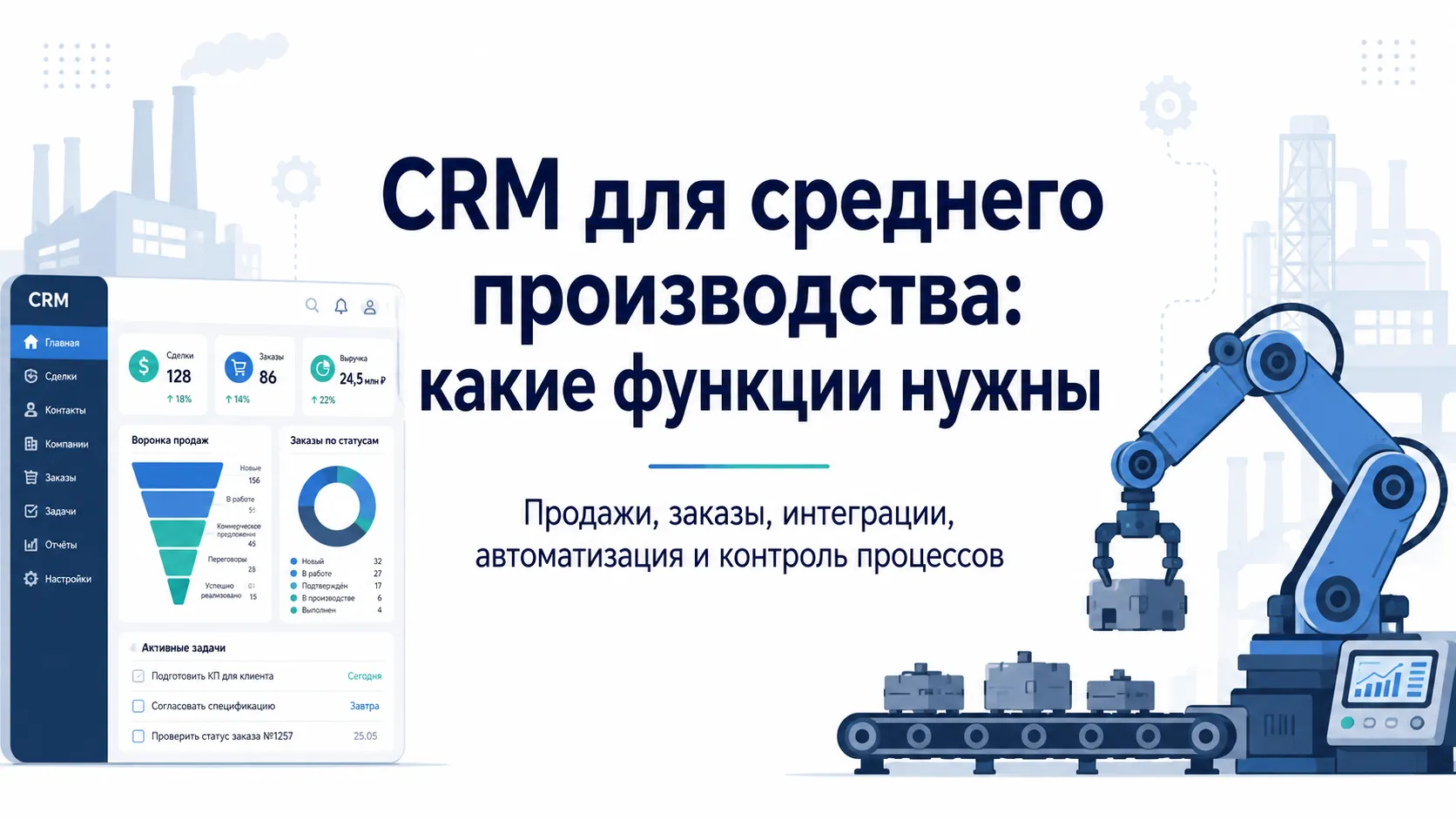  CRM для среднего производства: какие функции нужны